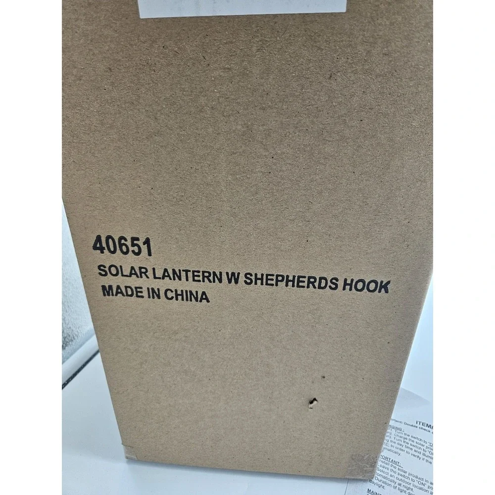 Solar Lighted Stained Glass Christmas Cardinal Pathway Lantern w/ Shepherds Hook